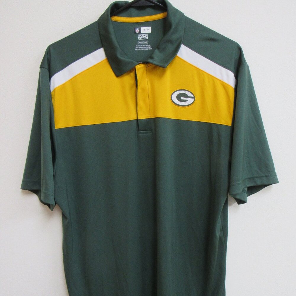 NFL Team Apparel Men's XL Green Bay Packers TX3 COOL‎ Polo Shirt